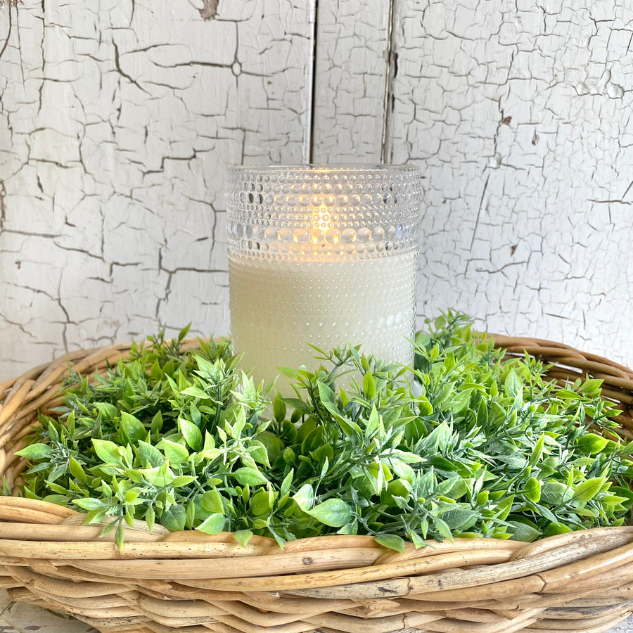 Beaded Glass LED Timer Candle - Large