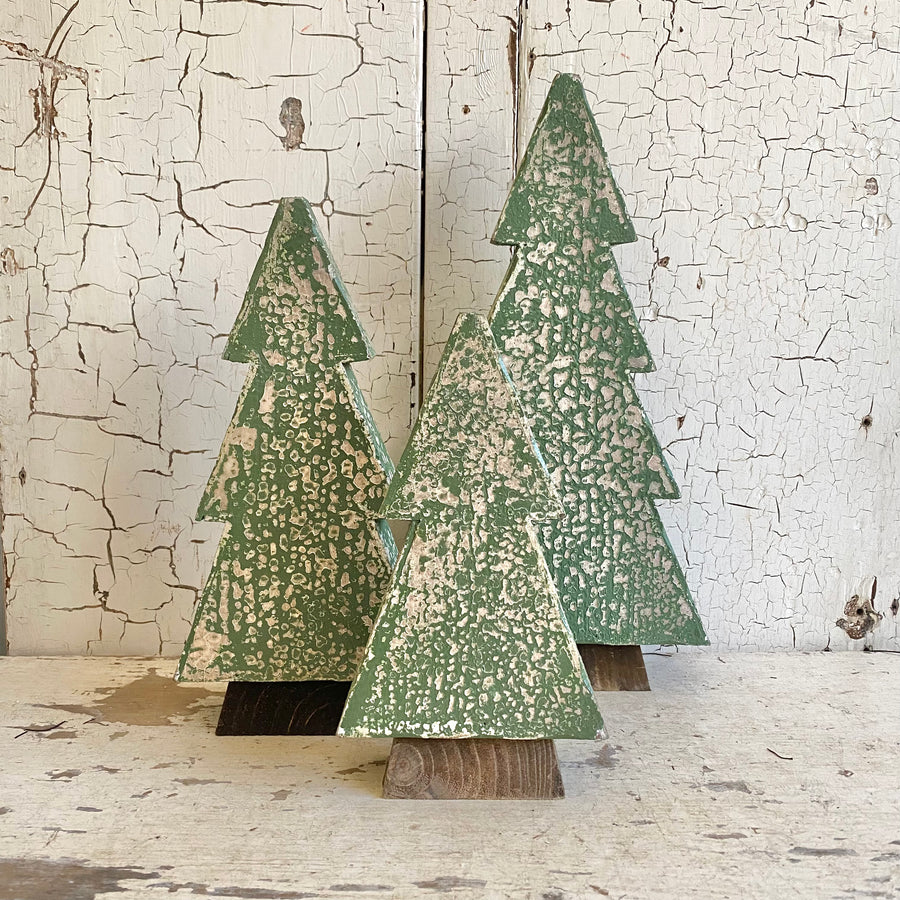 Set of 3 Chippy Wood Trees
