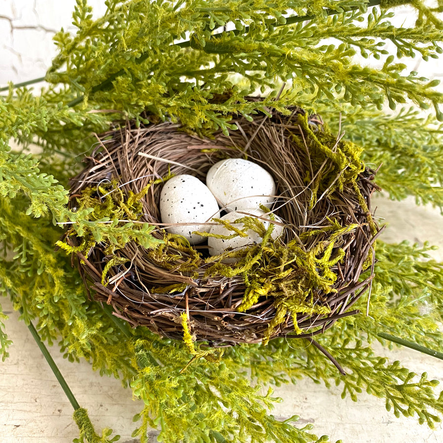 Decorative Bird Nest with Eggs