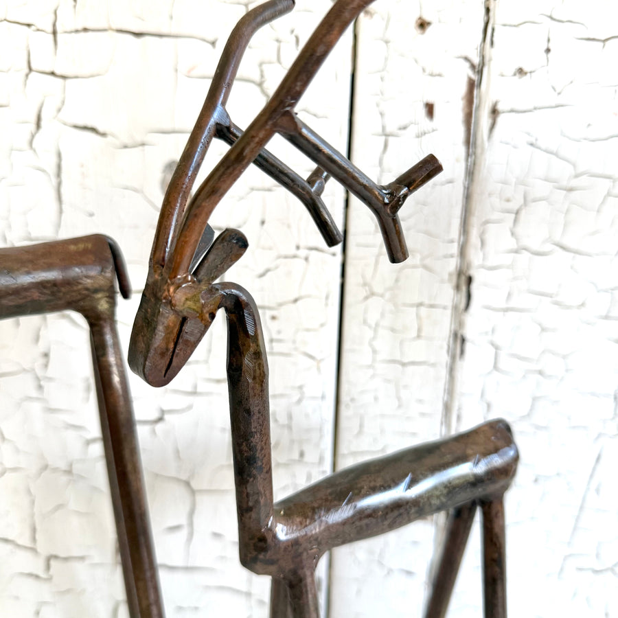 Set of 3 Iron Reindeer Family