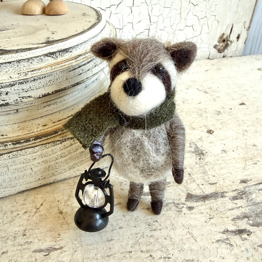 Handmade Felt Wool Ornament - Hiking Crew