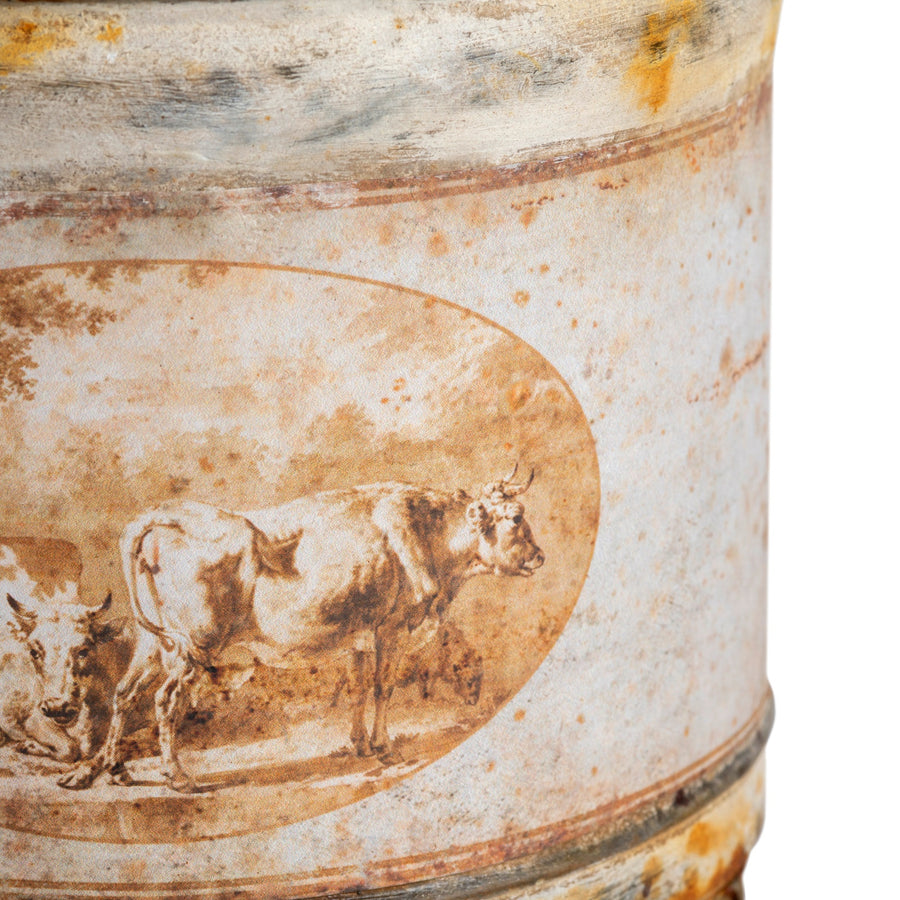 Vintage Look Burnished Planter