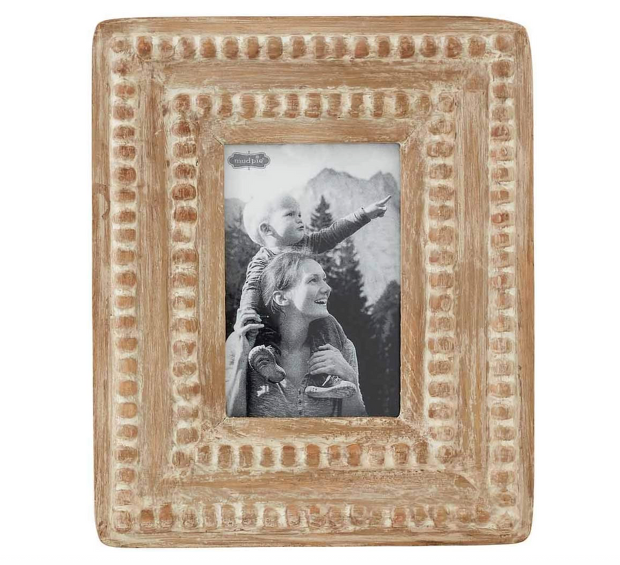 Small White Washed Wood Frame