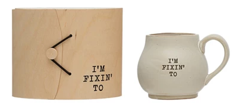 14 Ounce Stoneware Mug with Gift Box
