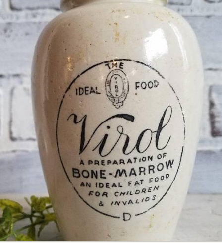 Antique Virol Bone Marrow Pot