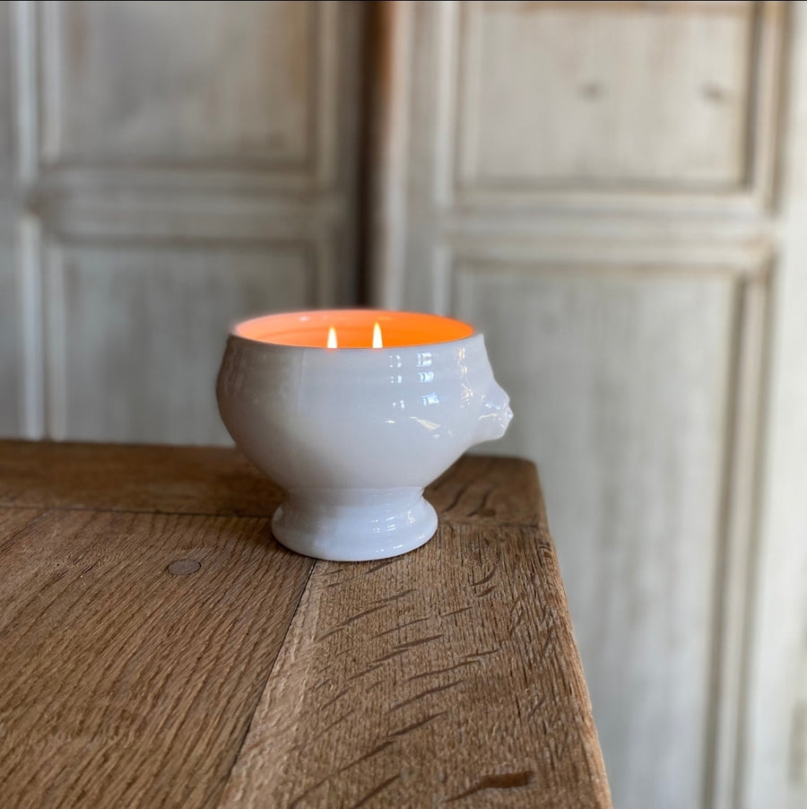 Lion Head Bowl Candle