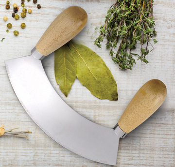 Stainless Steel Mezzaluna Chopper