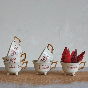 Teacup with Holiday Saying