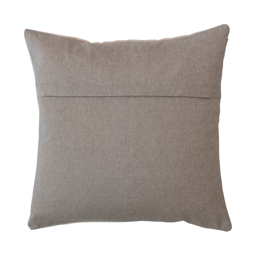 Cotton Slub Tufted Pumpkin Pillow