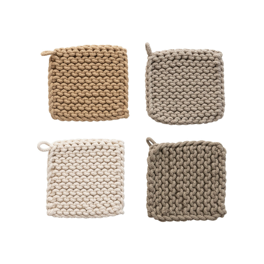 Chunky Crochet Cotton Potholder