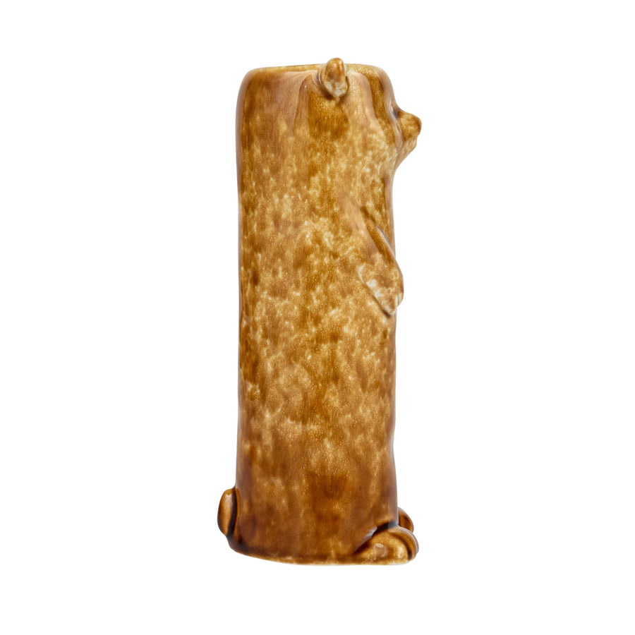 Stoneware Bear Bud Vase