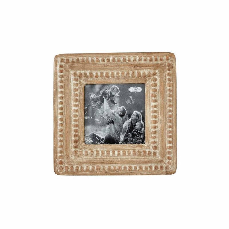 Small White Washed Wood Frame