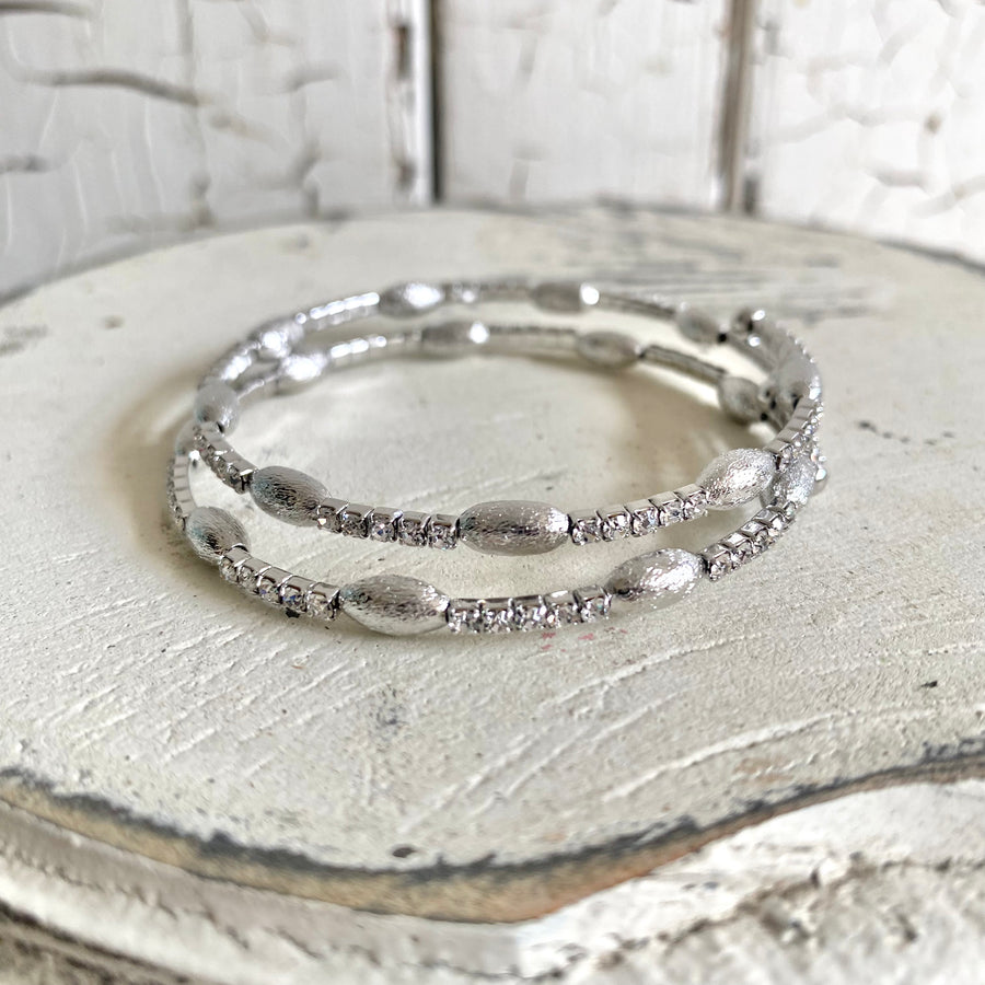 Rhinestone & Beaded Bracelet