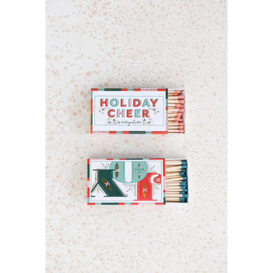 Matches & Matchbox with Holiday Saying