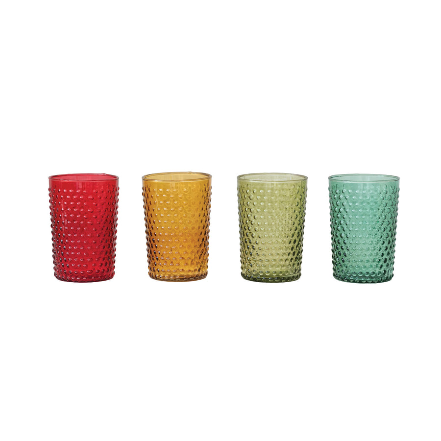 12 Ounce Hobnail Drinking Glass
