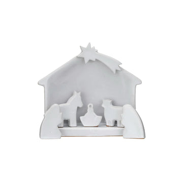 6 Piece Stoneware Nativity