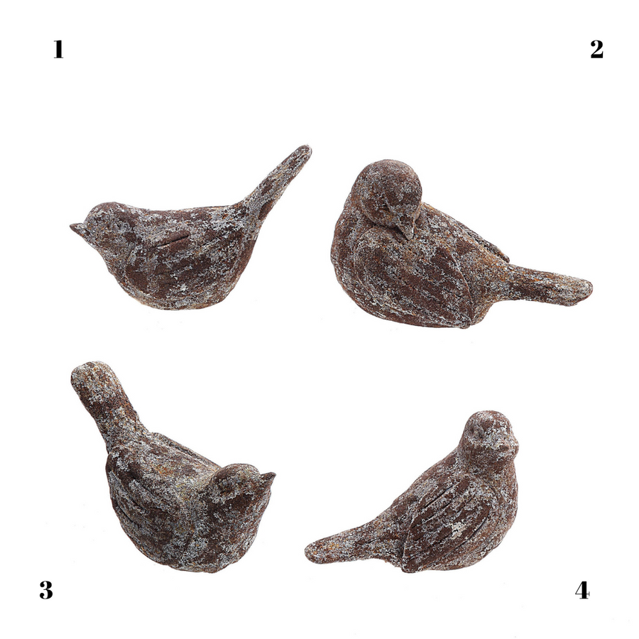 Distressed Resin Bird Figure