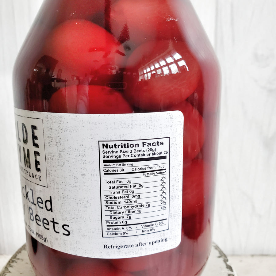 Quart SIZE Pickled Baby Beets