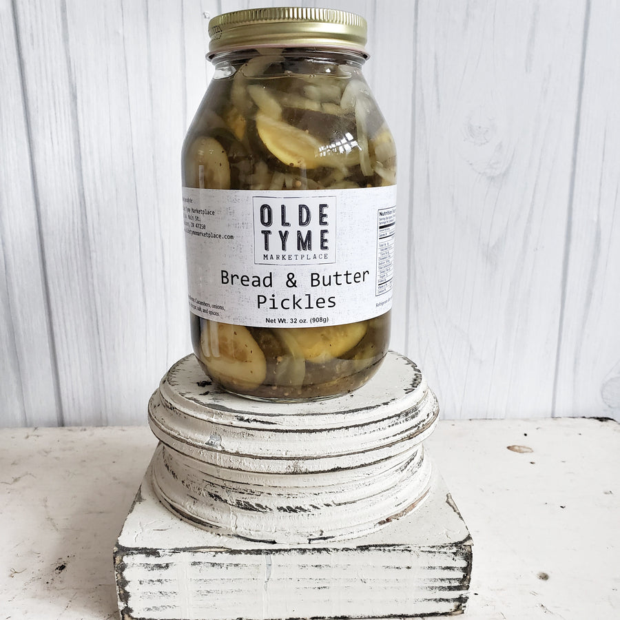 Quart SIZE  Bread and Butter Pickles