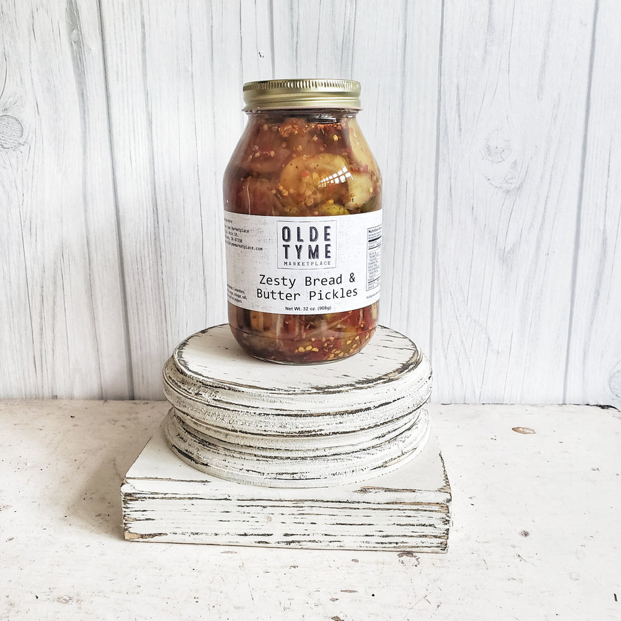 Quart SIZE ZESTY  Bread and Butter Pickles