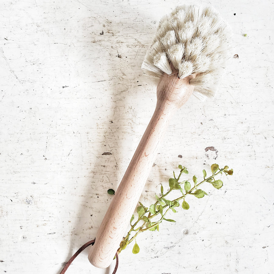 Soft Bristle Brush- Light Wood