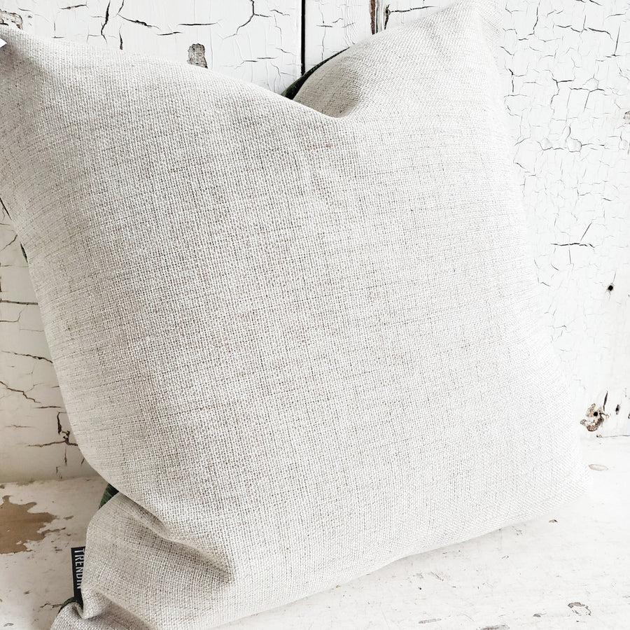 BIG GREEN HELLO SPRING PILLOW
