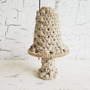 Vintage Handmade Macrame Mushroom