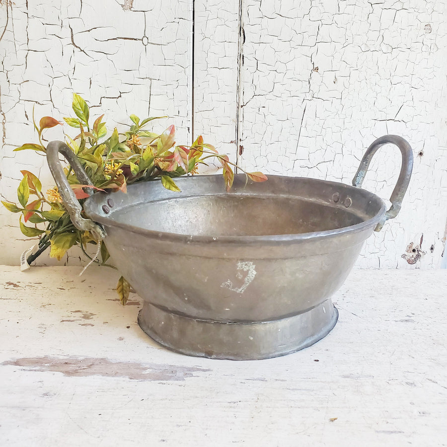 Vintage Brass  Pedestal Bowl
