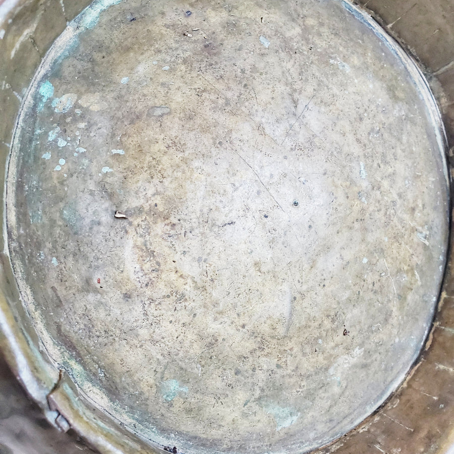 Vintage Brass  Pedestal Bowl