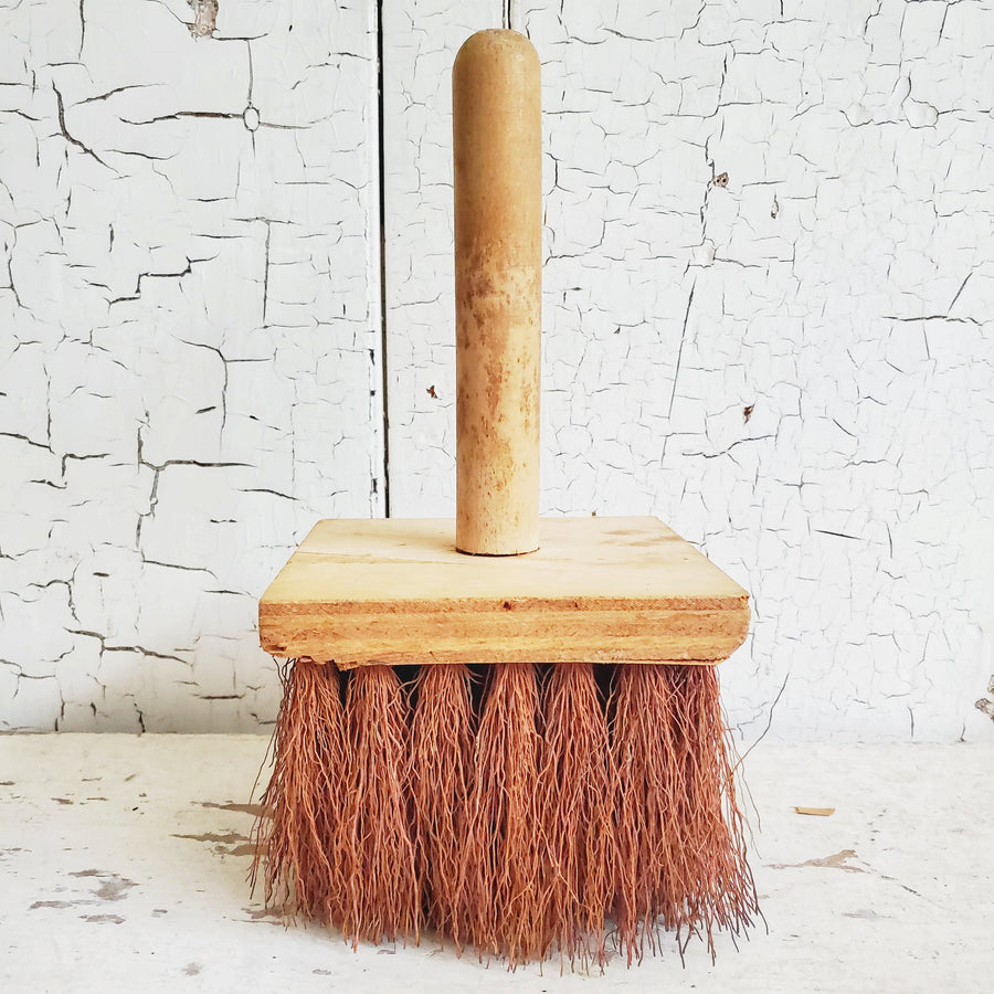 Vintage Square Hard Bristle Brush