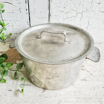 Large French Metal Pot  Handles