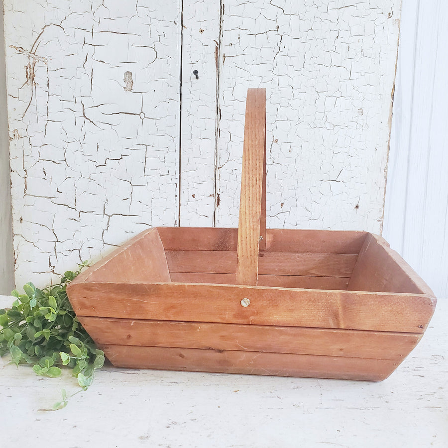 Vintage Handmade French Garden Trug