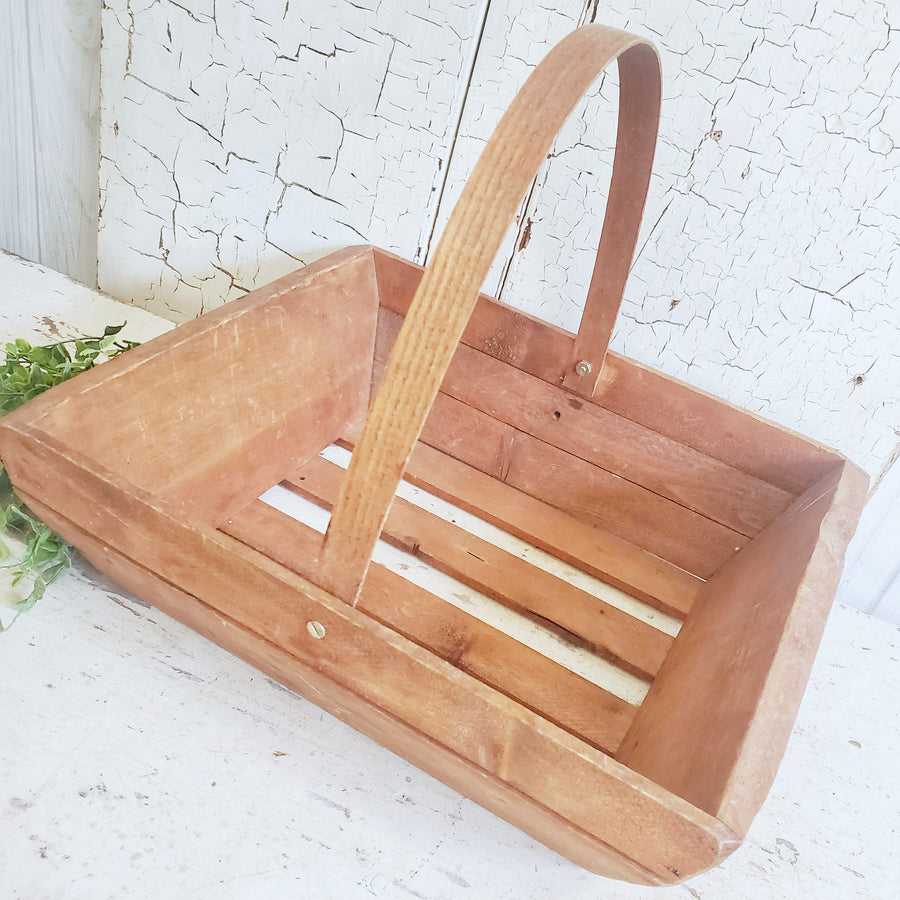 Vintage Handmade French Garden Trug