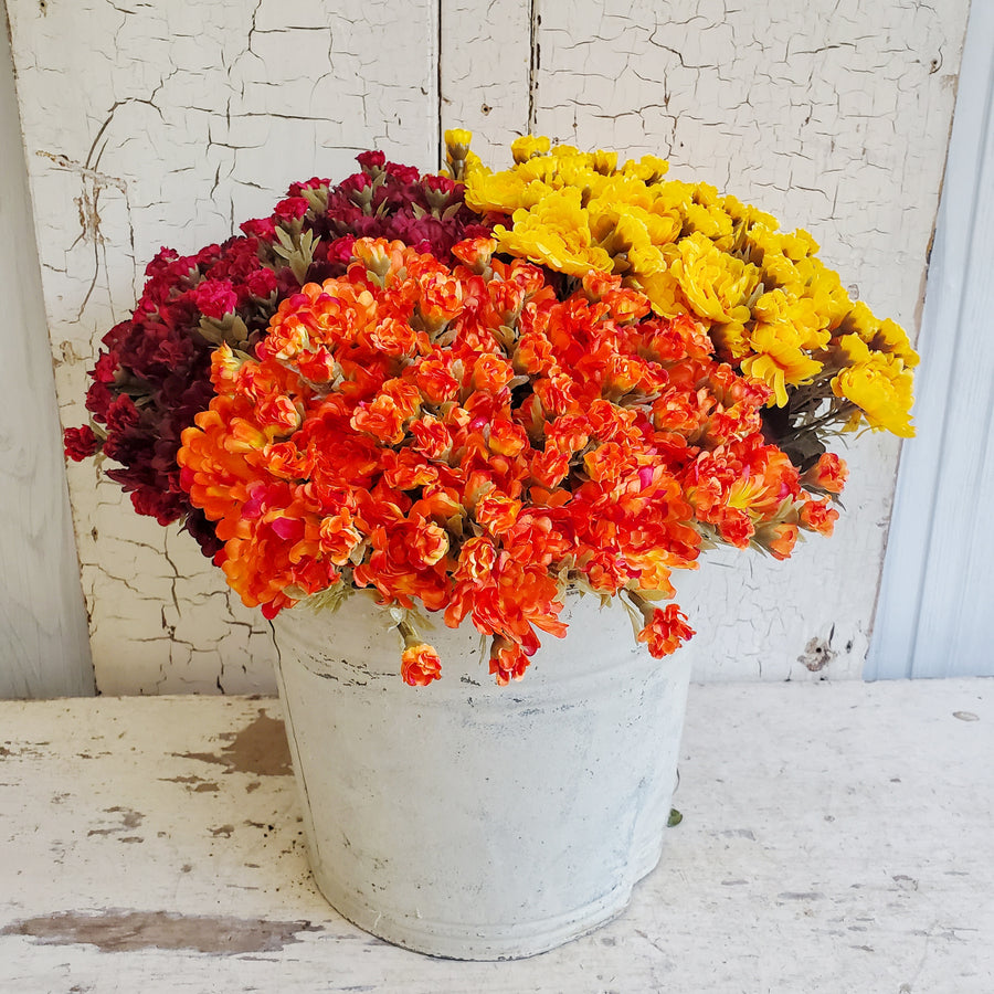 Best Realistic Faux Mum Bush- Orange