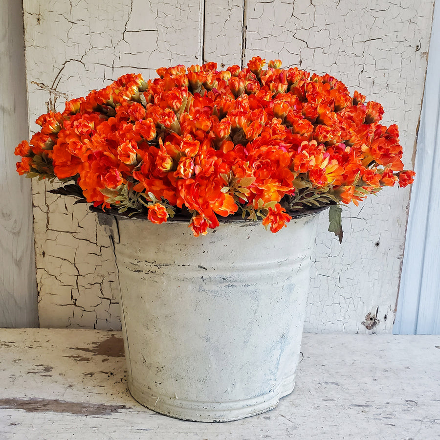 Best Realistic Faux Mum Bush- Orange