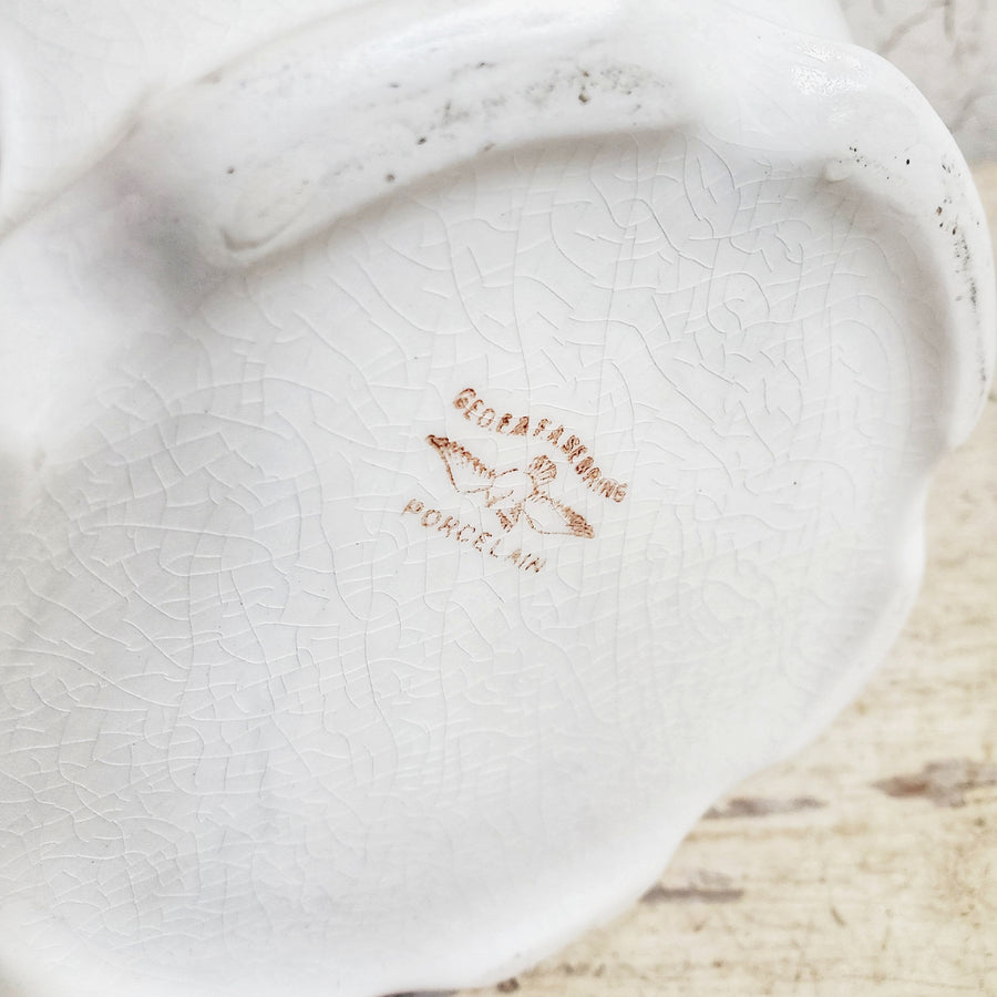 Large Geo.Seabring Vintage  Ironstone Pitcher