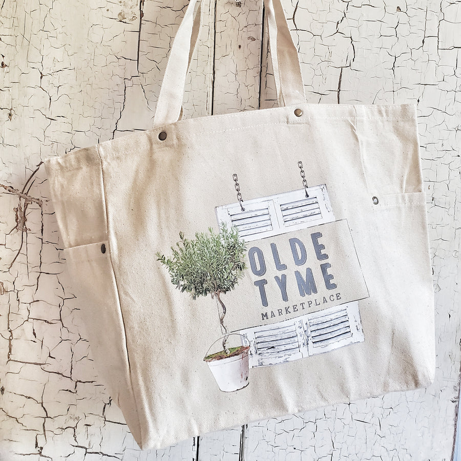 OLDE TYME MARKETPLACE LOGO MARKET BAG