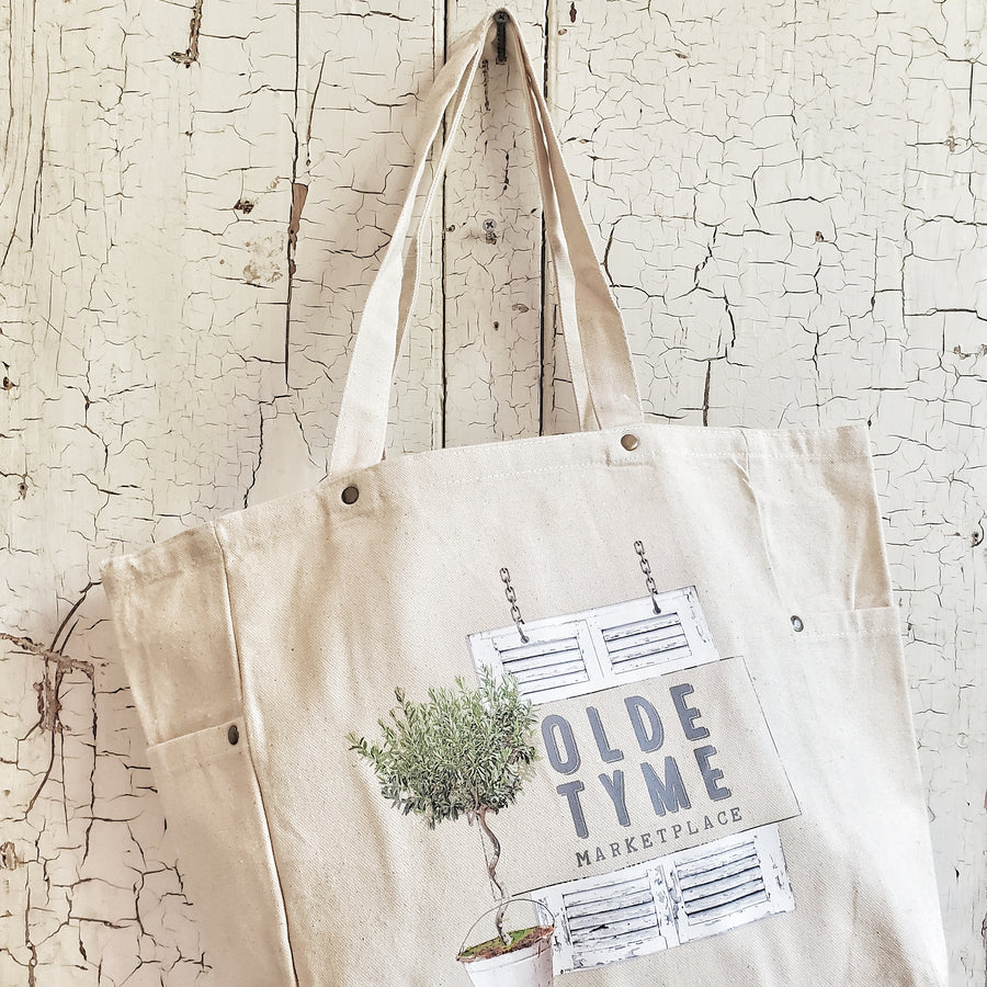 OLDE TYME MARKETPLACE LOGO MARKET BAG