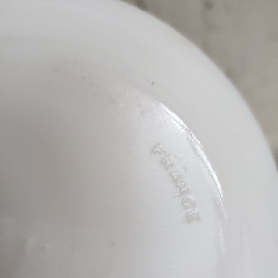 Set of 7 Vintage French Arcopal Christmas Bowls