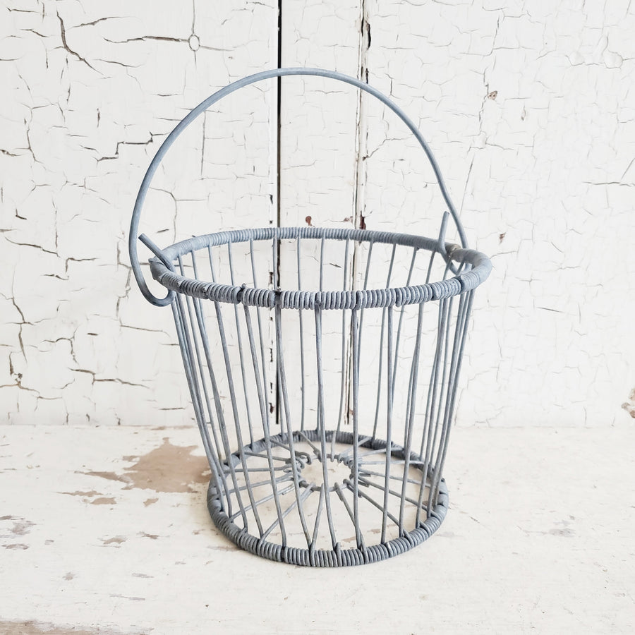 Vintage Wire Egg Basket