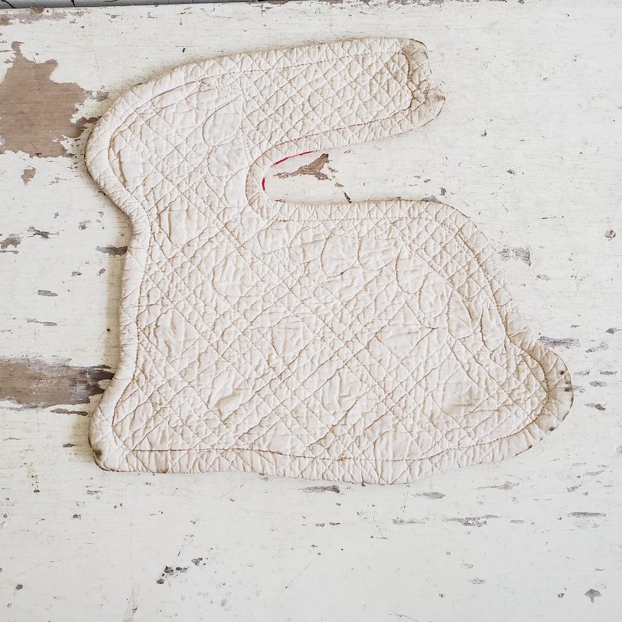 Handmade Quilted Bunny Table Pad