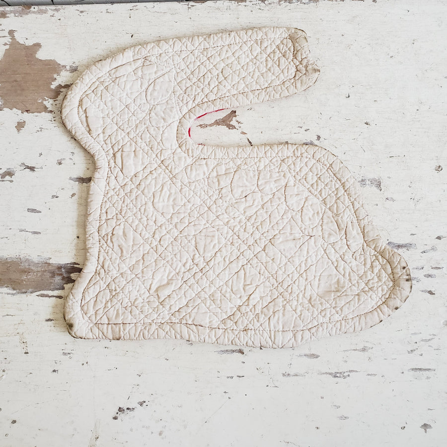 Handmade Quilted Bunny Table Pad