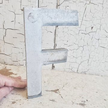 Vintage Aluminum Sign Letter 