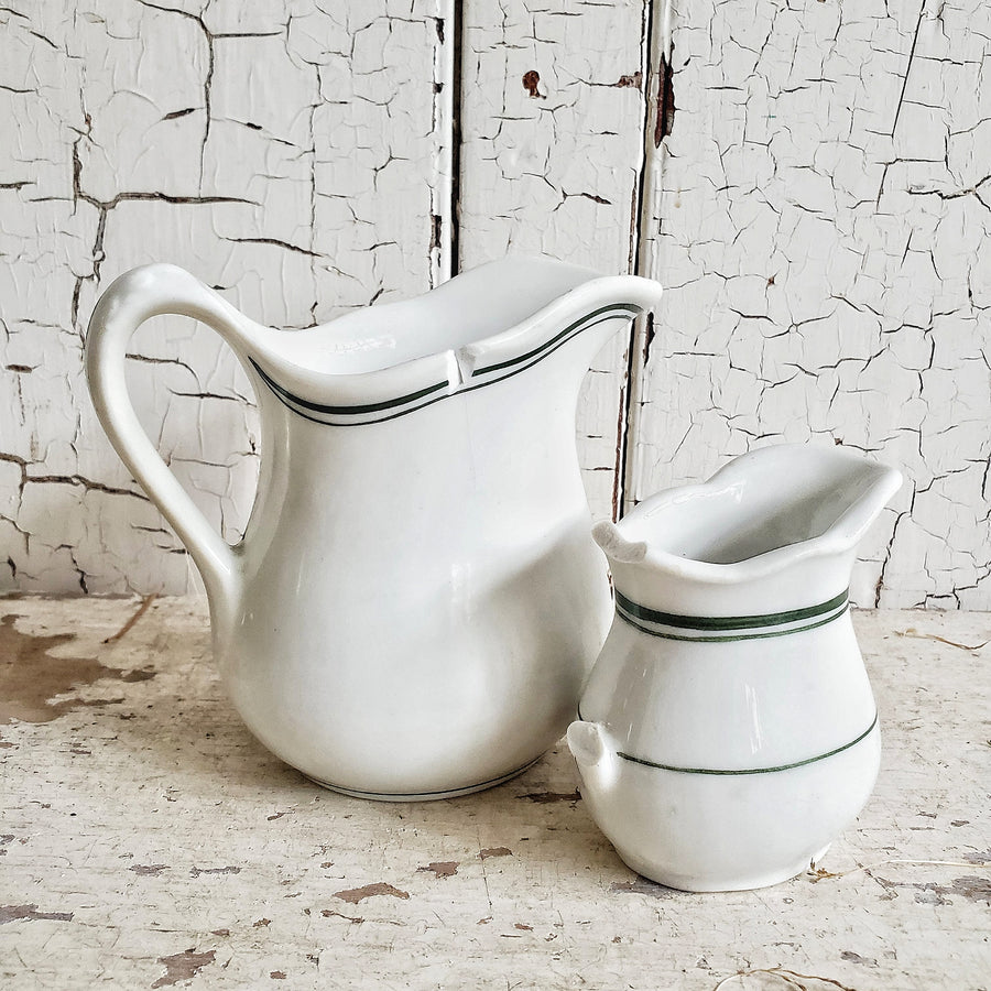 Broken but Beautiful Vintage Ironstone Creamer  Collection