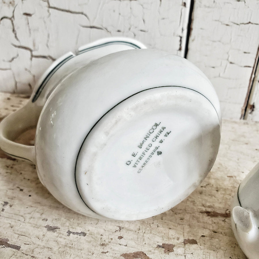 Broken but Beautiful Vintage Ironstone Creamer  Collection