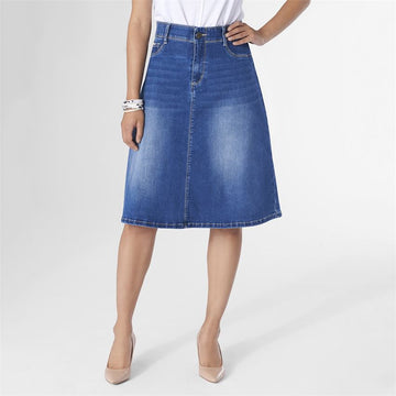 ZoeyZip Denim Skirt