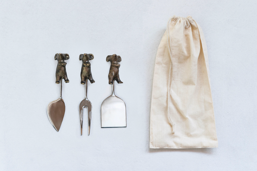 Set of 3 Mice Cheese Servers