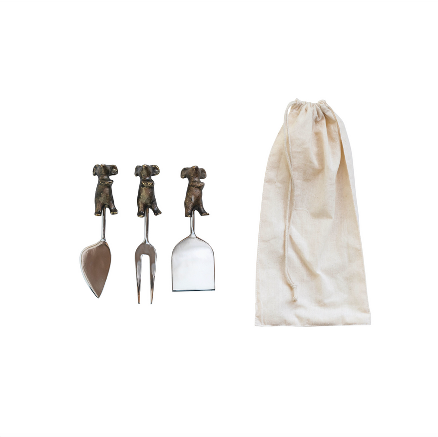 Set of 3 Mice Cheese Servers