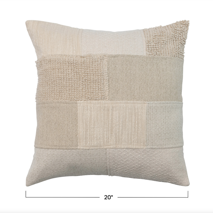 Cotton Patchwork Pillow