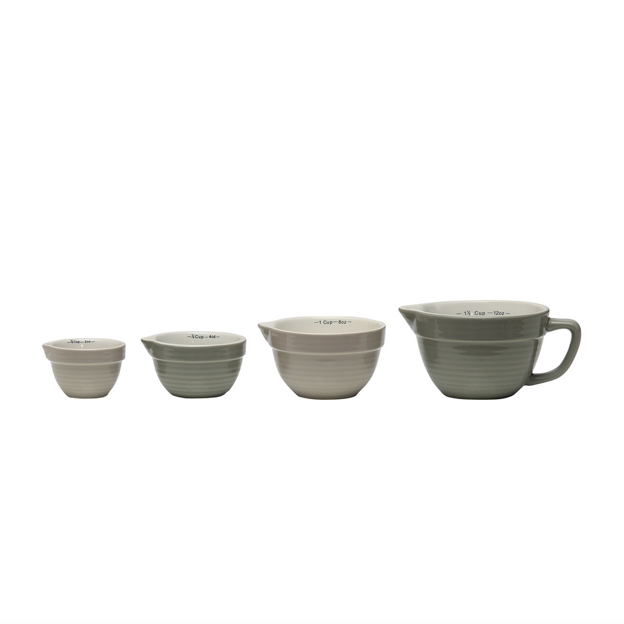 Set of 4 Gray Measuring Cups